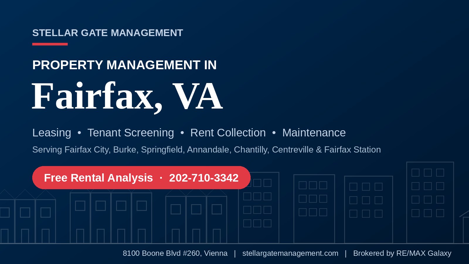 Property management in Fairfax, VA by Stellar Gate Management