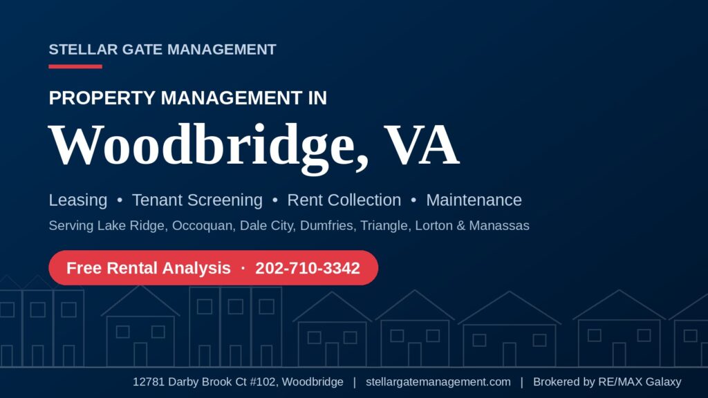 Property management in Woodbridge, VA by Stellar Gate Management